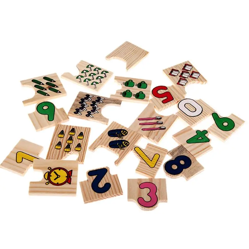 

New 1pc Wooden Digital Montessori Sensory Toys Matching Plate Children Math Teaching Abacus Baby Educational Early Learning Toy