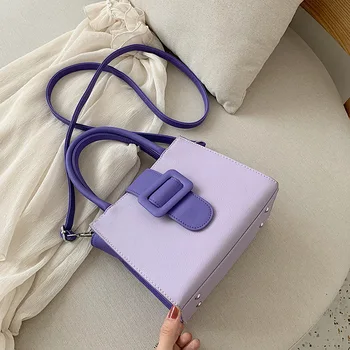 

Female Bag 2019 New Belt Decorative Texture Ladies Shoulder PU Leather High-grade Simple Women Messenger Bag Fashion