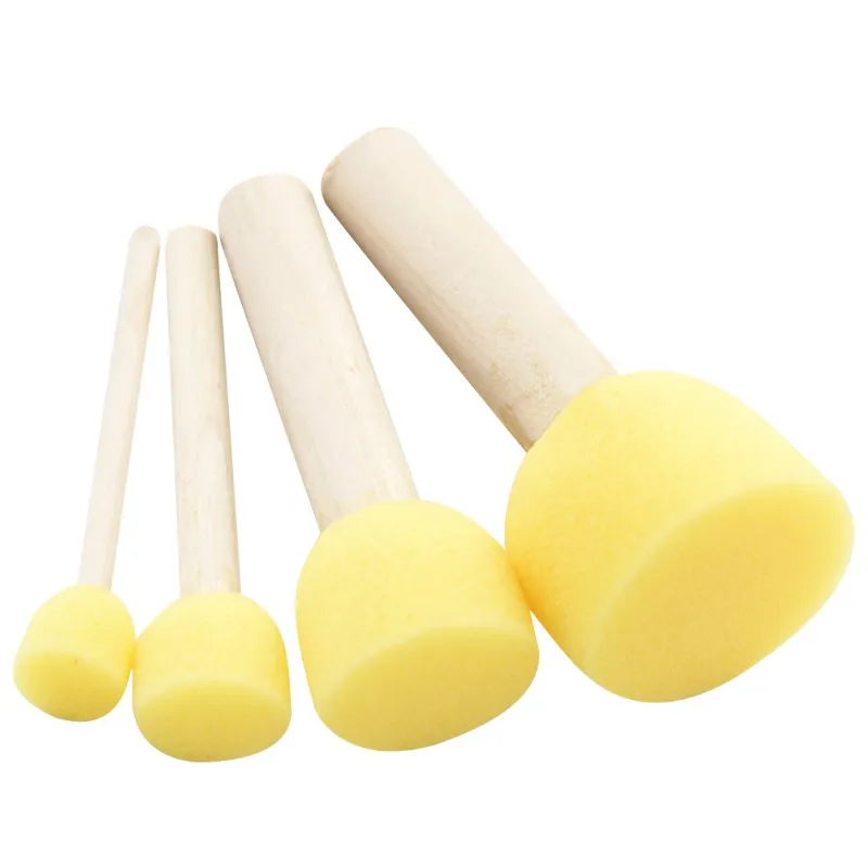 Hot New 4PCS Babies Children DIY Painting Tool font b Toys b font Sets Wooden Paint