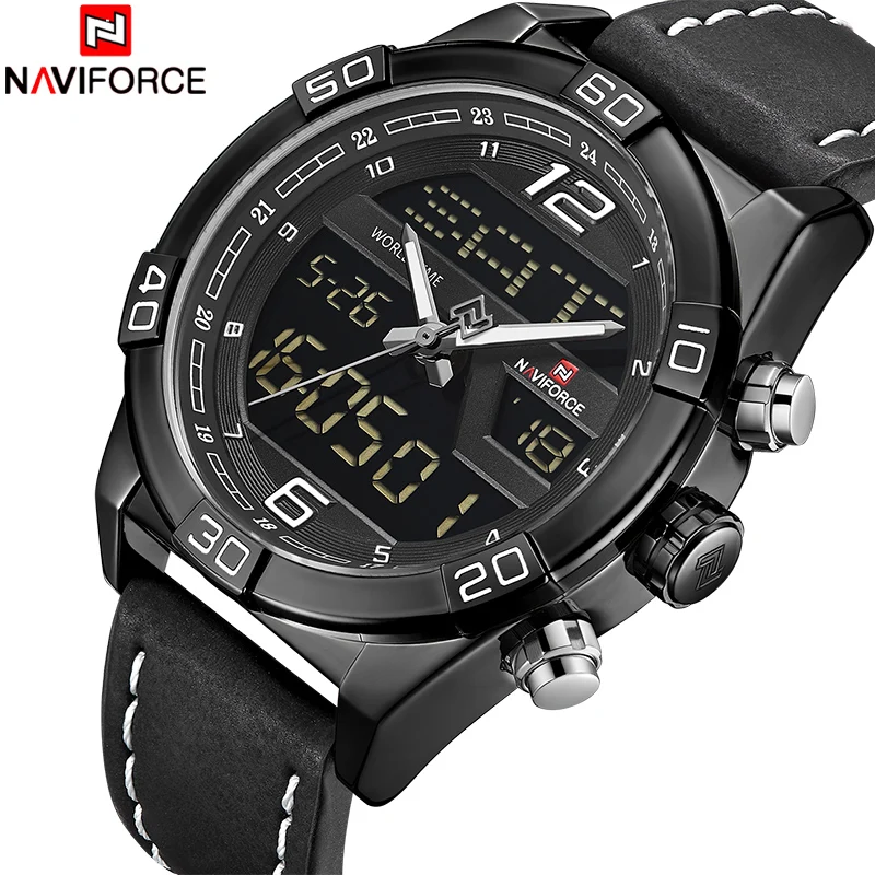 

Watch Men Top Luxury Brand NAVIFORCE Fashion Casual Quartz Wrist Watches Male Waterproof Sports Date LED Clock Relogio Masculino