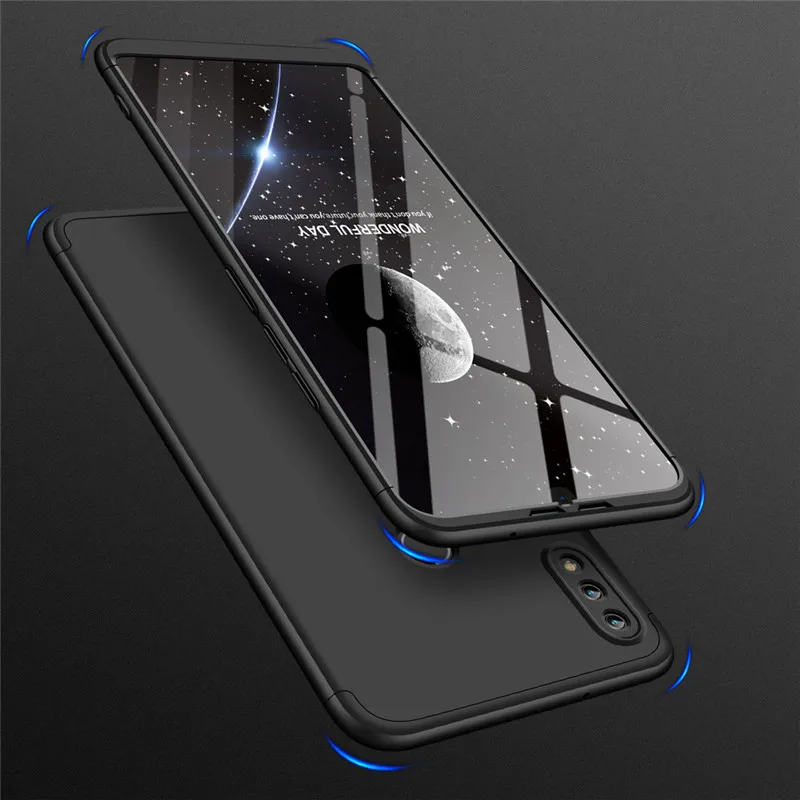 Tempered Glass With 3 in 1 Matte Shell Cover for Huawei Honor8X Max 7A 7C 7X 9 9Lite Case Cover 360 Full Protection Hard PC Case (5)