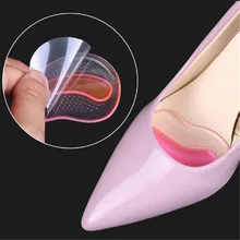 EIN Paar von Silikon Schuh Pads Fußpflege Vorfuß Patch Einlegesohlen High Heels Anti-Relief Unsichtbare Unterstützung gel Kissen