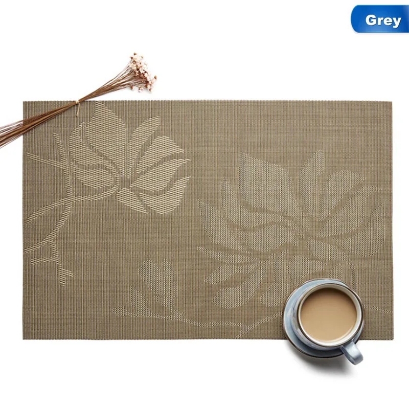 European Style Jacquard Table Mat Square Woven Mat Placemat Square