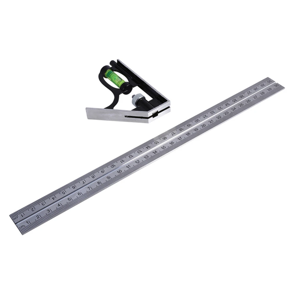 12” Adjustable Engineers Combination Try Square Set Right Angle Ruler 300mm