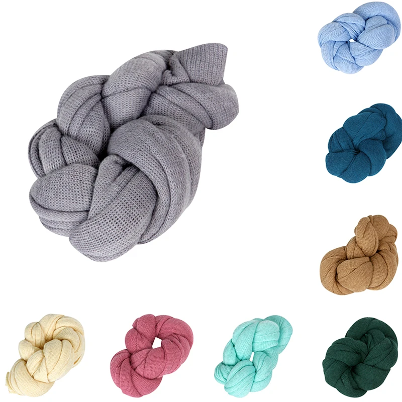 

40*140cm Baby Photography Props Blanket Rayon Wraps Stretch Knit Wrap Newborn Photo Wraps Hammock Swaddle Nubble Wrap