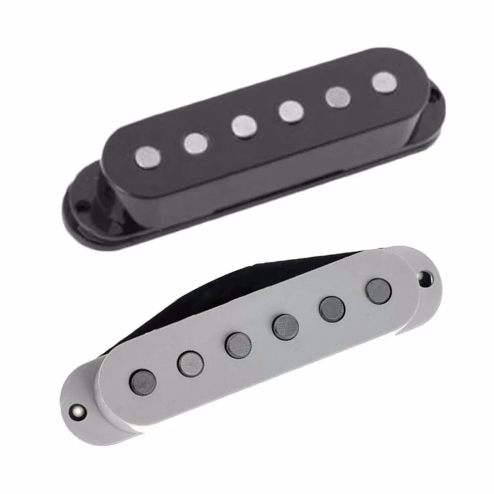 

Vintage Voice Single Coil Pickups Fits For Stratocaster Ceramic Bobbin Alnico Single Coil Guitar Pickup Staggered Pole Top
