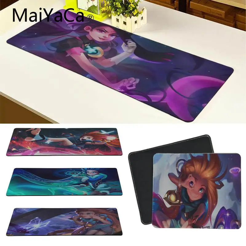 

MaiYaCa Custom Skin Zoe League of Legends Rubber Mouse Durable Desktop Large Gaming Mouse Pad Lockedge Mouse Mat Keyboard Pad