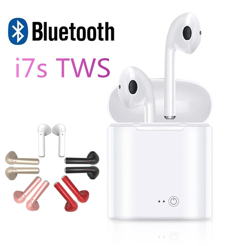 

i7s tws Bluetooth Wireless Headphones Bluethooth Earphones With Charging Box In-Ear Headset Stereo Earbuds For air pods Phone