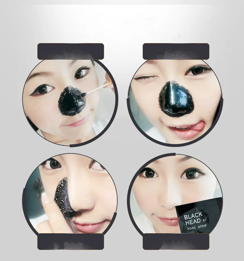 200pcs PILATEN Blackhead Mask Acne Black Head Removor Face Mask Peel Off Style Deep Cleansing Skin Care