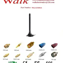 Магнитное крепление gsm gprs whip антенна, AMPS quad band антенна, SMA Прямой вставной разъем, кабель RG174