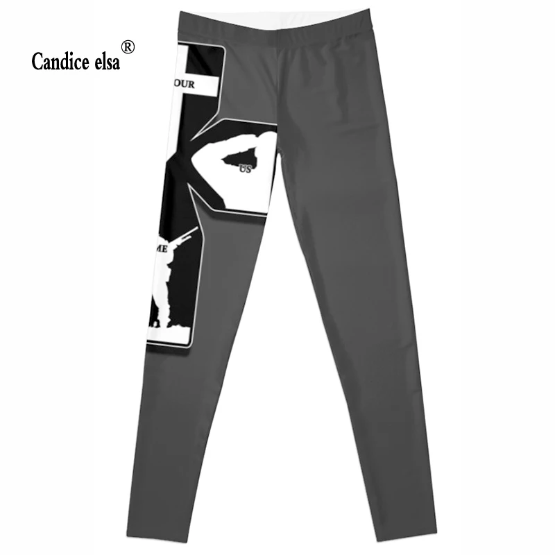 CANDICE ELSA quality soft women leggings octopus starfish
