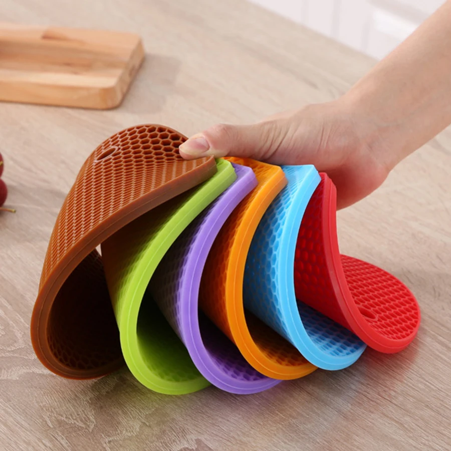 Insulation Silicone Heat Kitchen Table Mats Table Mat Set Head Resistant Pad Posavasos Place