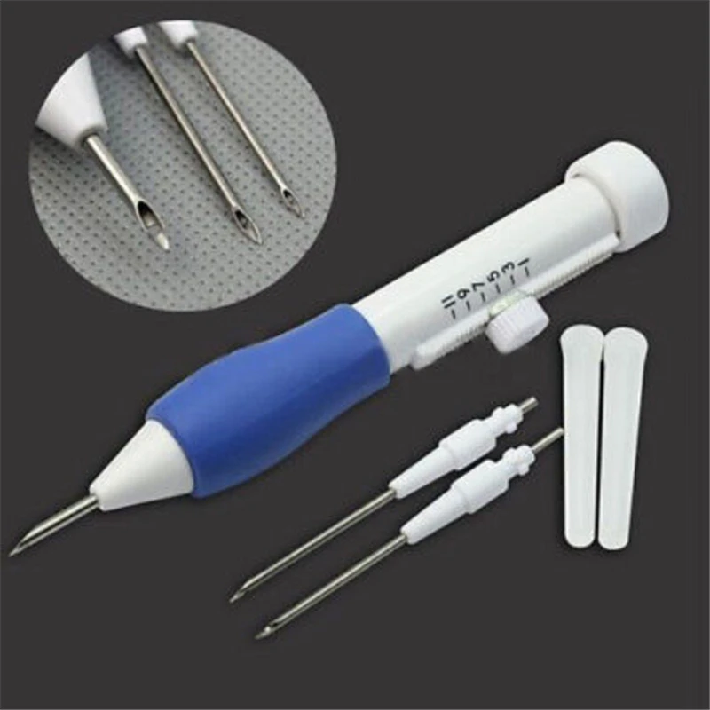 Главная полезная 6 шт. ABS Пластик DIY Магия Вышивка Pen Set матери отличные продукты для ребенка 1.3 мм 1.6 мм 2.2 мм удар иглы