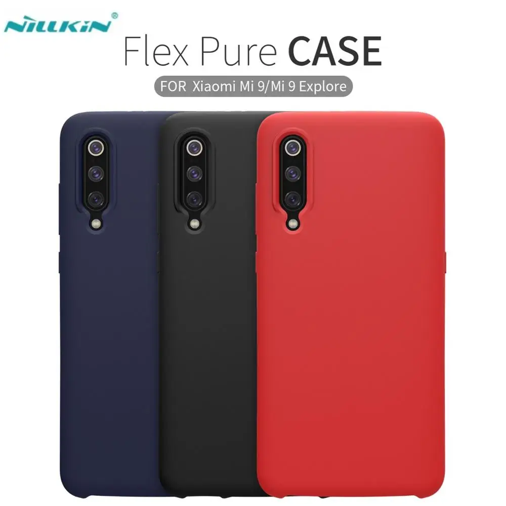 NILLKIN Flex чистого кремния Conque Для Сяо mi 9 исследовать чехол мягкий жидкость гладкой