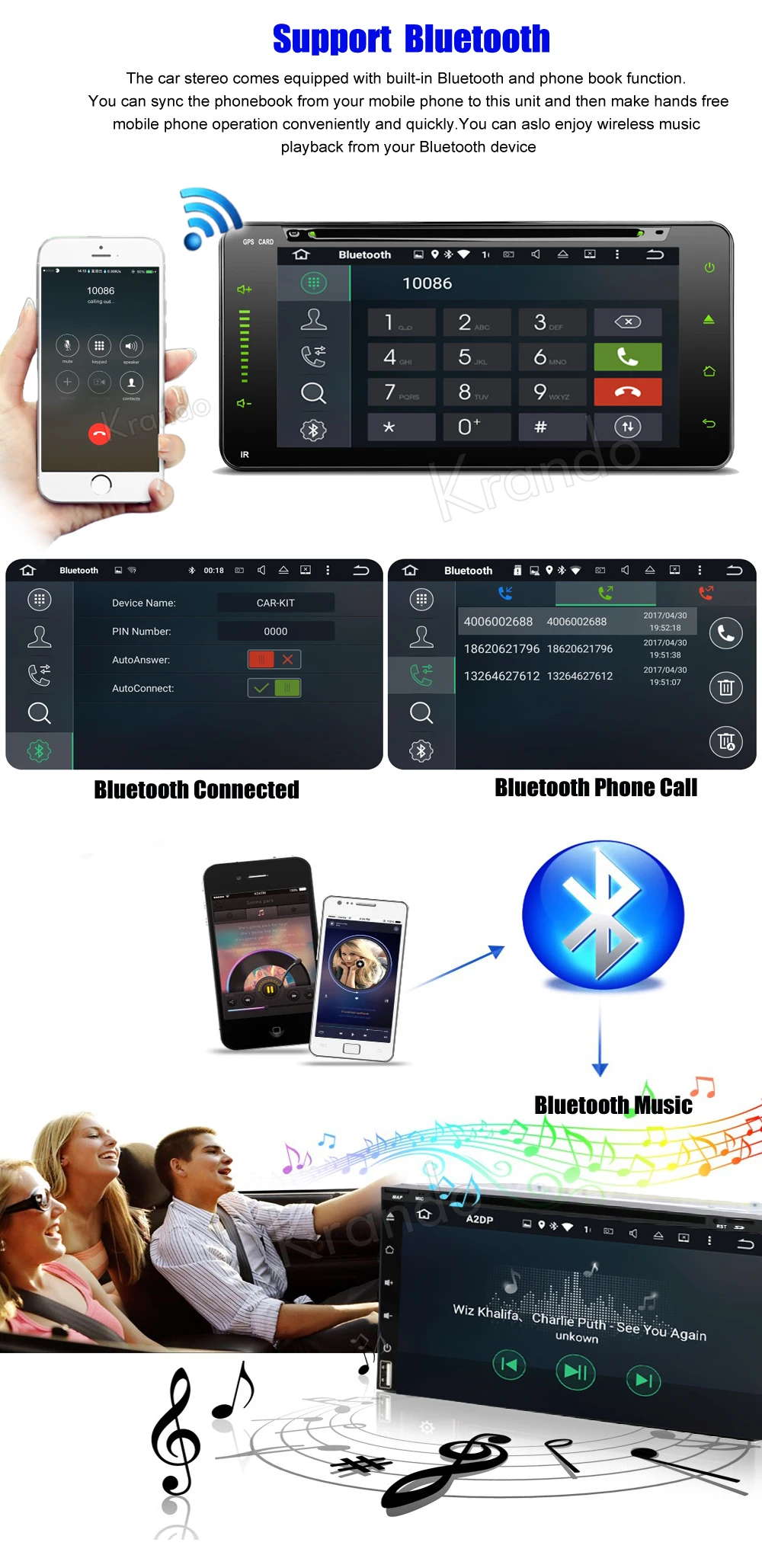 Cheap krando android 7.1 6.95