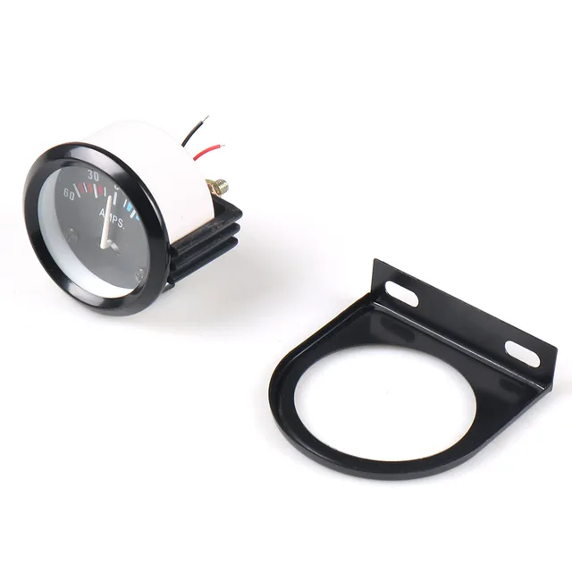 Dilwe Ampèremètre Voltmètre Double LED Voiture Moto DC 12-24V Double