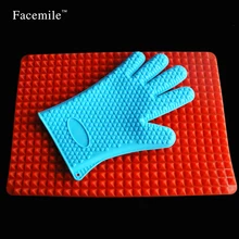 Домашний Кухня термостойкие силиконовые перчатки для микроволновой печи коврик для духового шкафа силиконовый держатель кастрюль для духовки, барбекю перчатки Кухня набор инструментов ZH059