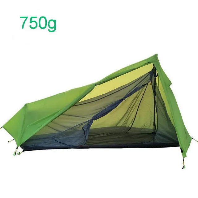 Cheap 750g ultra-light and convenient outdoor camping tent, windproof and rainproof aluminum pole ultralight one bedroom one hall tent