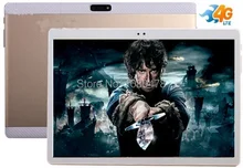 DHL Libre 2017 Más Nuevo 10 Pulgadas Tablet PC 4G LTE Octa Core 4 GB RAM 32 GB ROM 8MP Dual SIM Android 6.0 1920*1200 IPS GPS Tablet