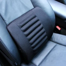 1 шт. дышащая сетчатая ткань автомобильное сиденье поясничная подушка подушки мягкий хлопок Задняя поддержка для автомобильного сиденья и офисного стула