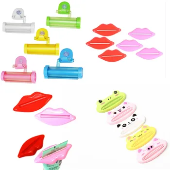 

1Pcs Top Sale Sexy Hot Lip Kiss Bathroom Tube Dispenser Toothpaste Cream Squeezer Home Tube Rolling Holder Squeezer