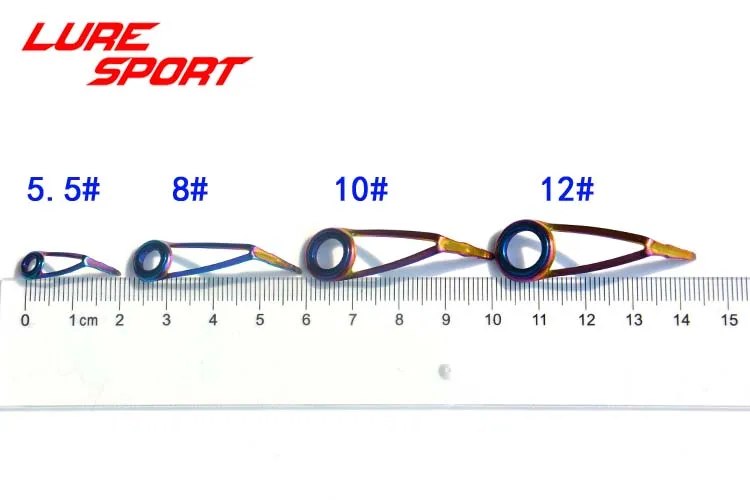 LureSport KLH Guide 10 шт. KLM разноцветная оправа голубое кольцо Удочка строительный компонент ремонт DIY аксессуар