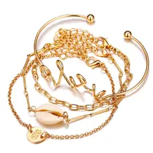 Богемский многослойный Корпус Карта браслет с черепахами набор ретро геометрический женский Шарм ювелирные изделия