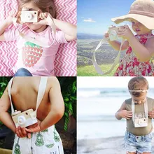 Милая мультяшная деревянная детская игрушка камера детская креативная камера с ремнем для шеи фотография Реквизит Украшение детский игровой дом инструмент