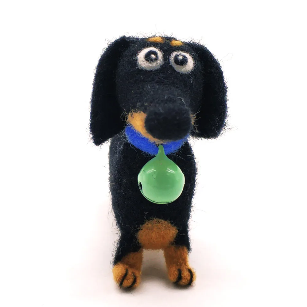 Feltsky Dachshund Needle Felting Kit for Beginners with Handbook