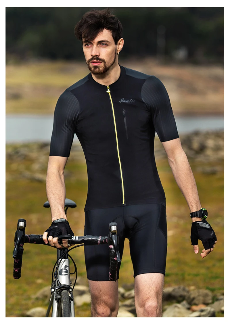 curta jerseys respirável transpiração alta elasticidade mtb