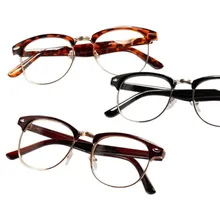 5 цветов, мужские и женские металлические очки, оптическая оправа для очков, прозрачные линзы, очки 13,8*4,6 см