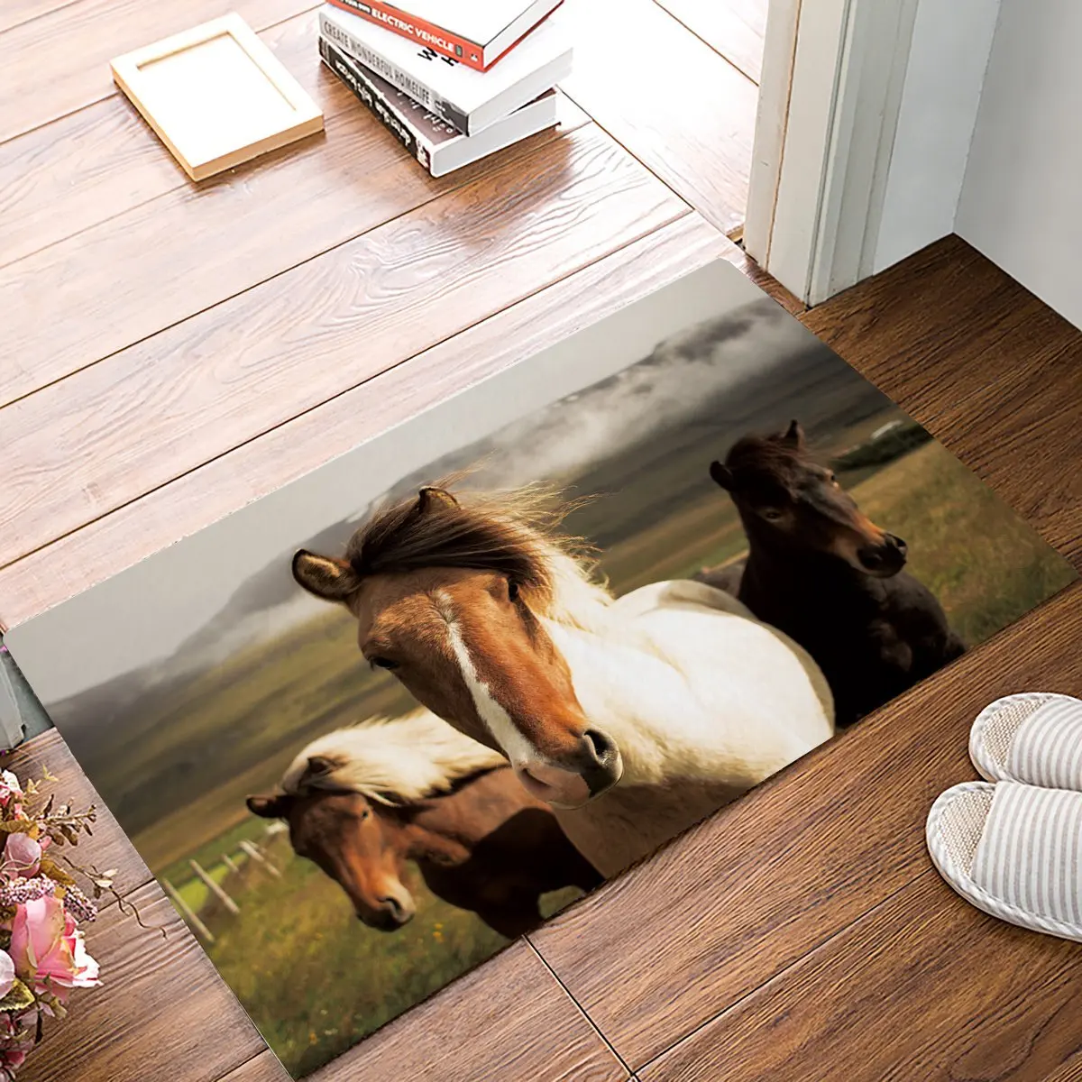 Grasslands Steed Gallant Horse Door Mats Kitchen Floor Bath Entrance