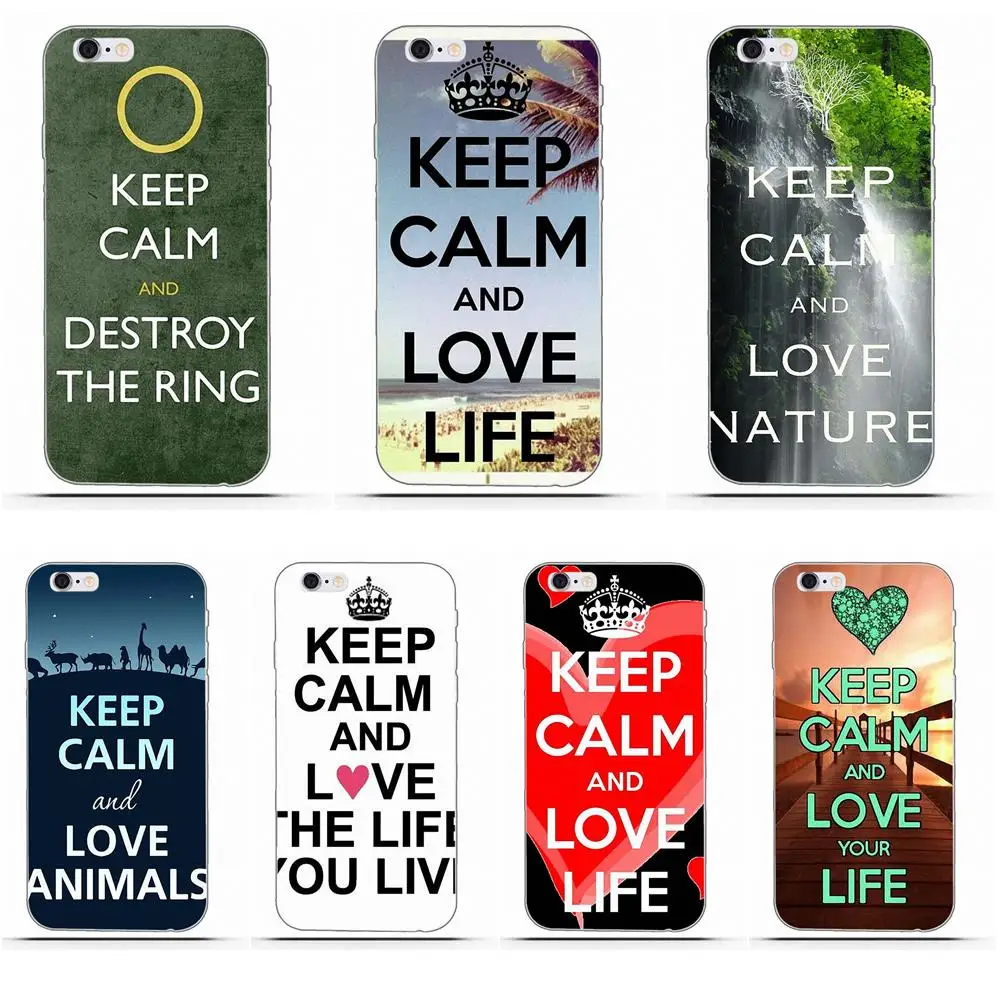 Wexoeq Keep Calm And Love Life Soft TPU Top Selling For Xiaomi Mi6 Mi 6 A1 Max Mix 2 5X 6X Redmi Note 5 5A 4X 4A A4 4 3 Plus Pro | Мобильные