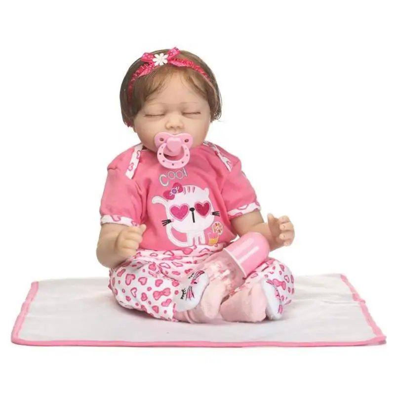 

NPK Newborn Reborn Baby Doll Soft Silicone Simulation Baby Dolls Adorable Kids Toy Playmate Children Brinquedos boneca Toy