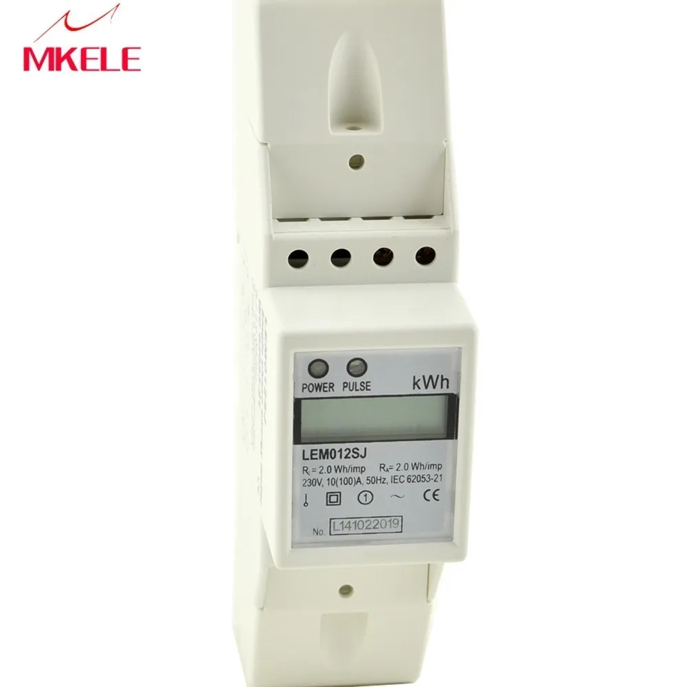 

New Arrivals Din Rail MK-LEM012SJ Energy Electricity Meter Box AC Mini Digital Display Power Supply Tester China