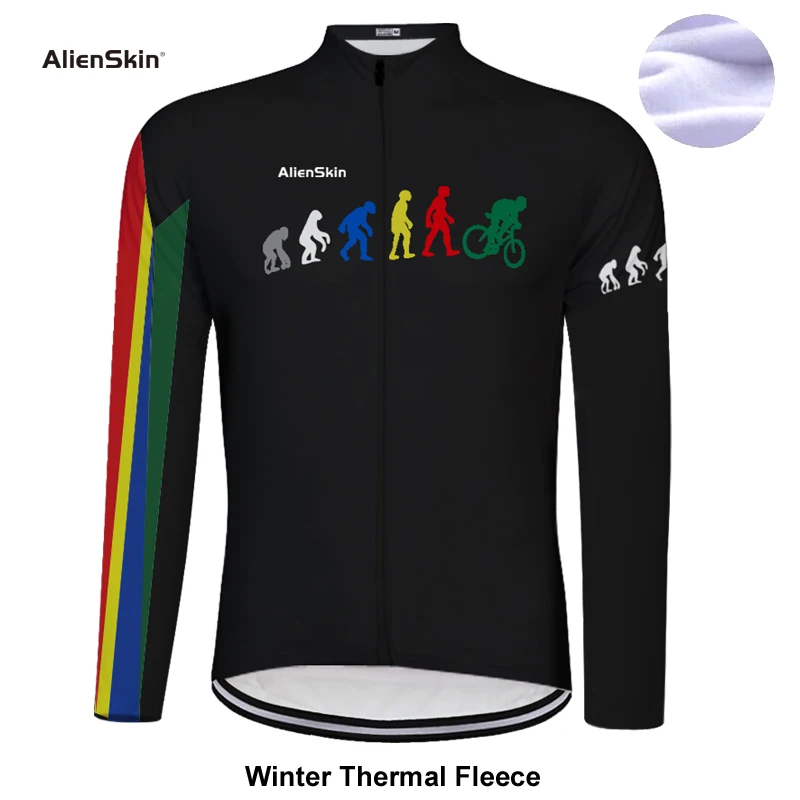 

2019 New Long Sleeve Winter Thermal Fleece Bicycle alienskin Cycling Jersey Super Warm Winter Moutain Bike Cycling Clothing 6575