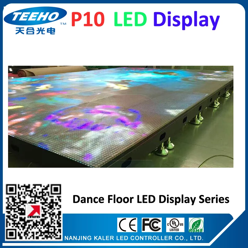 Горячая Распродажа dance сделанный на заказ светодиодный танцевальный пол P10 экран