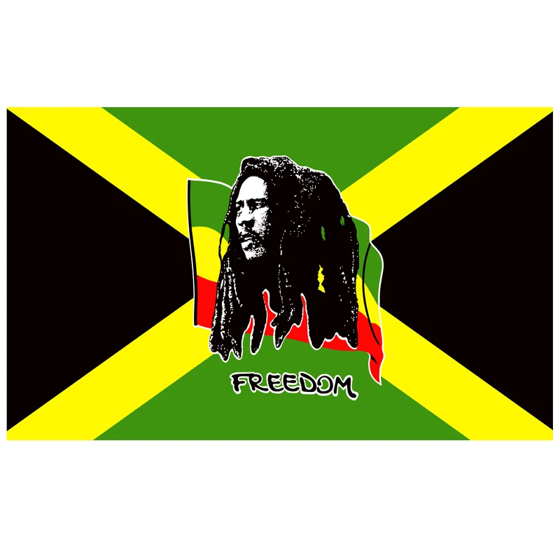 Бесплатная доставка флаг xvggdg Jamaica Bob Marley Freedom Горячая Распродажа товары 150x90 см