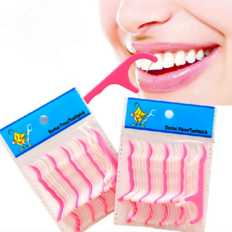 25 шт. для ухода за межзубным пространством палочка для чистки зубов зубочистки зубная нить для поддержания гигиены зубов чистой зубочистки