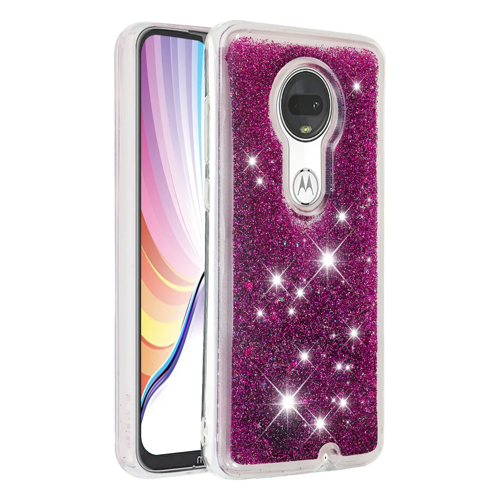 XCZJ Блестящий песок чехол для телефона Moto G7 плюс Мягкие силиконовые чехлы Сумки