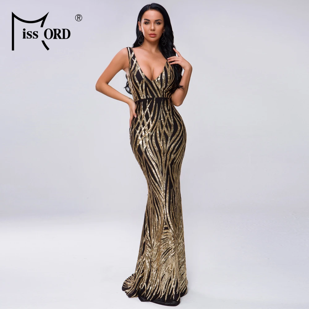 backless sequin dresses