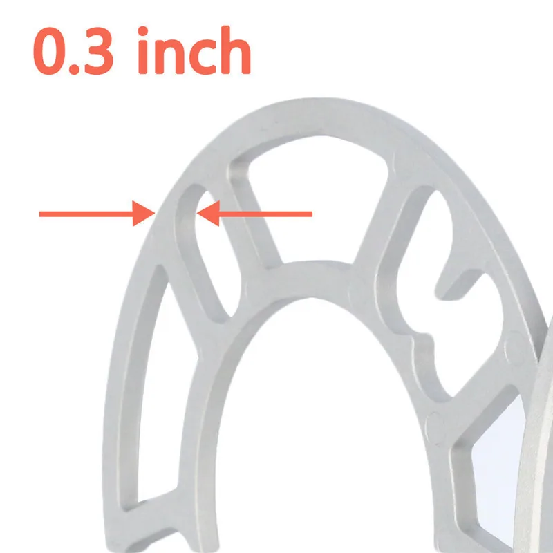 2 шт., универсальный упор для сплав Алюминий 3 мм 5 мм 8 мм 10 мм колеса разделительные прокладки пластины для детей 4, 5, серьги-гвоздики для 4x100 4x114,3 5x100 5x108 5x114,3 5x120 - Цвет: 2PCS 8MM SPACERS