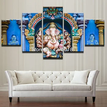 

DIY Diamond Painting Cross Stitch Kit Full Diamond Embroidery 5D Square Diamond Mosaic Indian religious elephant 5pcs ML195
