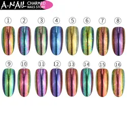 A-Nail 8 коробок/набор нерегулярные Хамелеон Блестки для ногтей 16 цветов пайетки хлопья Советы УФ гель лак для ногтей пимент