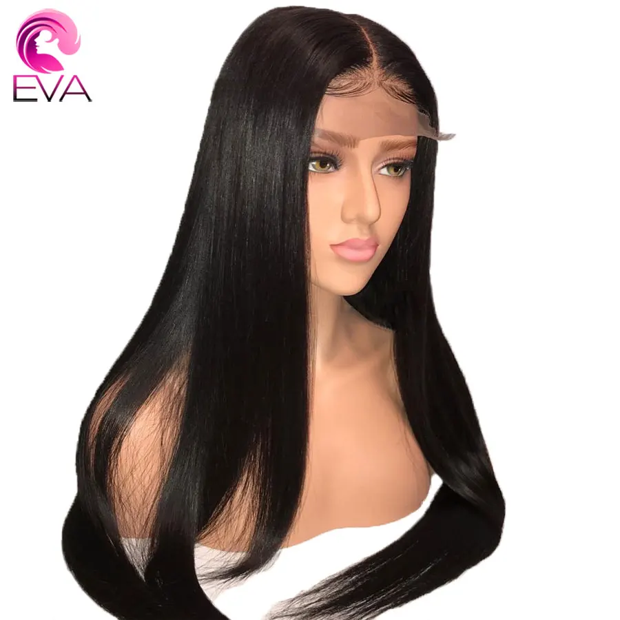 Предварительно сорванные полные кружевные человеческие волосы парики с волосами младенца бразильские волосы remy для женщин отбеленные узлы натуральный черный цветной из ЭВА-пластика волос