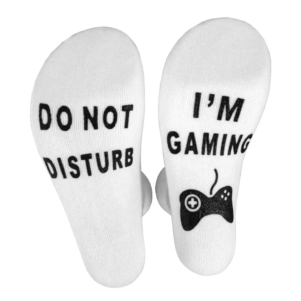 Носки хлопковые с забавным не беспокоить I'm Gaming мужские и женские носки