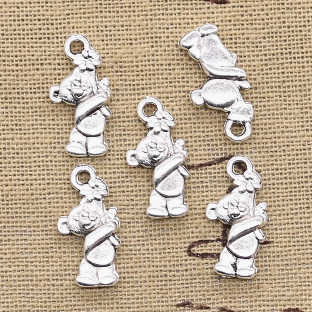 Подвески в виде медведя и цветов 19x9 мм|be charm|charms bearbear charm |