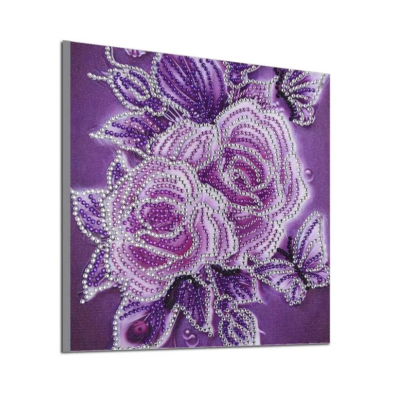 2019 new Diamond Painting DIY 5D Partial Drill Cross Stitch Kits Crystal Rhinestone Of Picture gift paintings flower #25j10 (3)