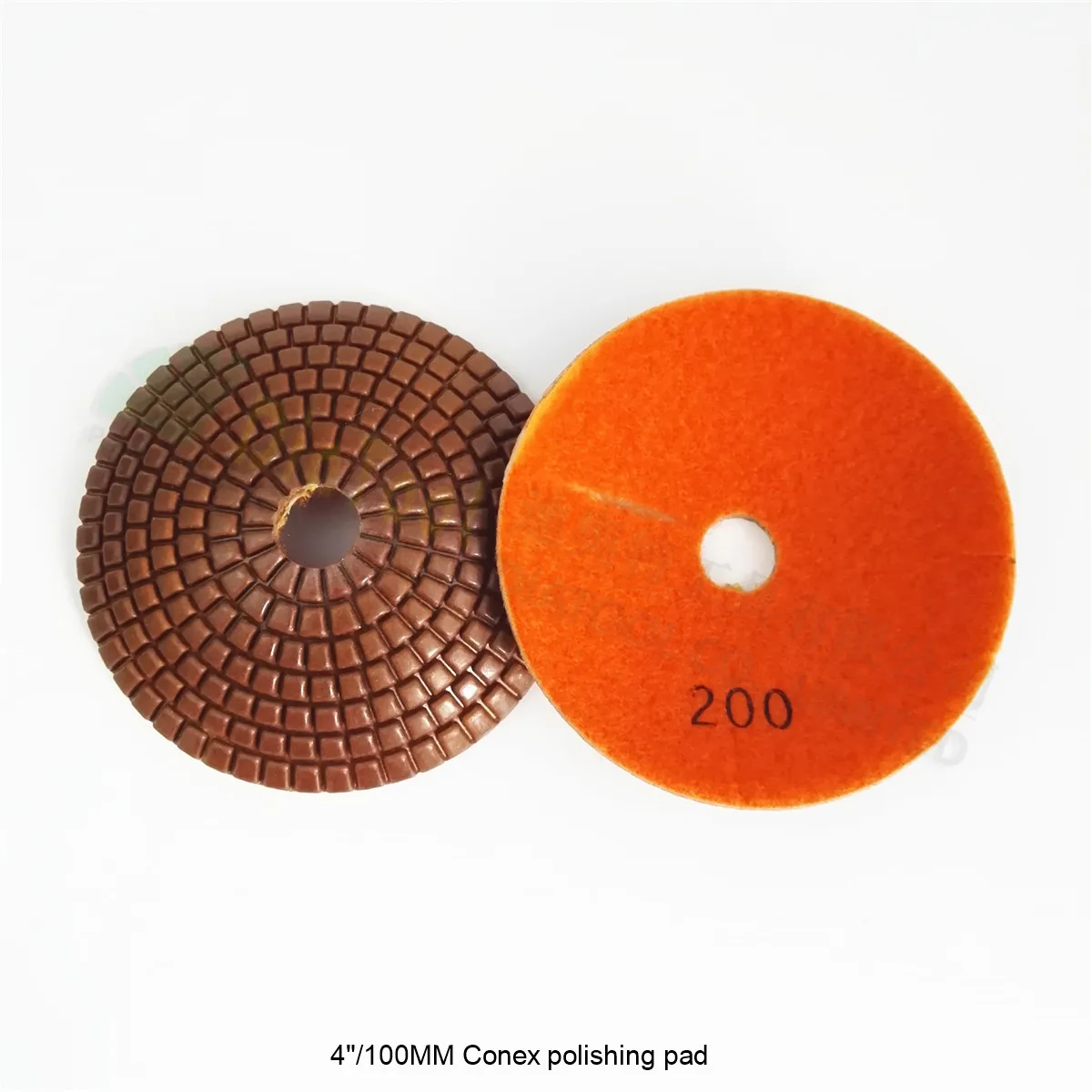 

SHDIATOOL 2pcs 4" #200 bowl shaped wet diamond polishing pads Diameter 100mm convex sanding disc for marble granite ceramic