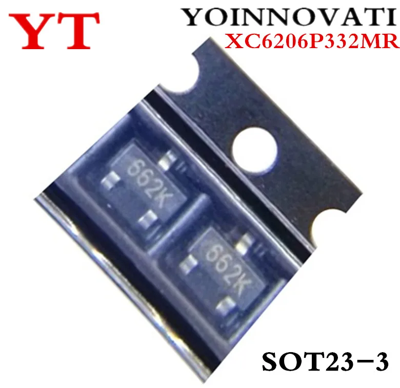 3000 шт./лот = 1 Катушка XC6206P332MR (662K) 3 В/а SOT-23 триодный транзистор SMD | Электронные